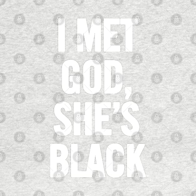 I Met God, She's Black by sergiovarela